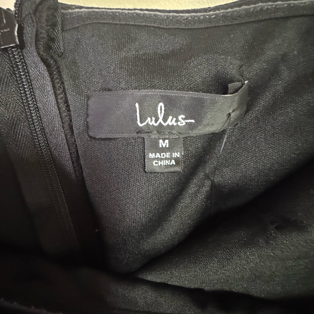 Lulu's Chic Black Off-Shoulder Jumpsuit - Picture 3 of 4